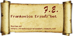 Frankovics Erzsébet névjegykártya